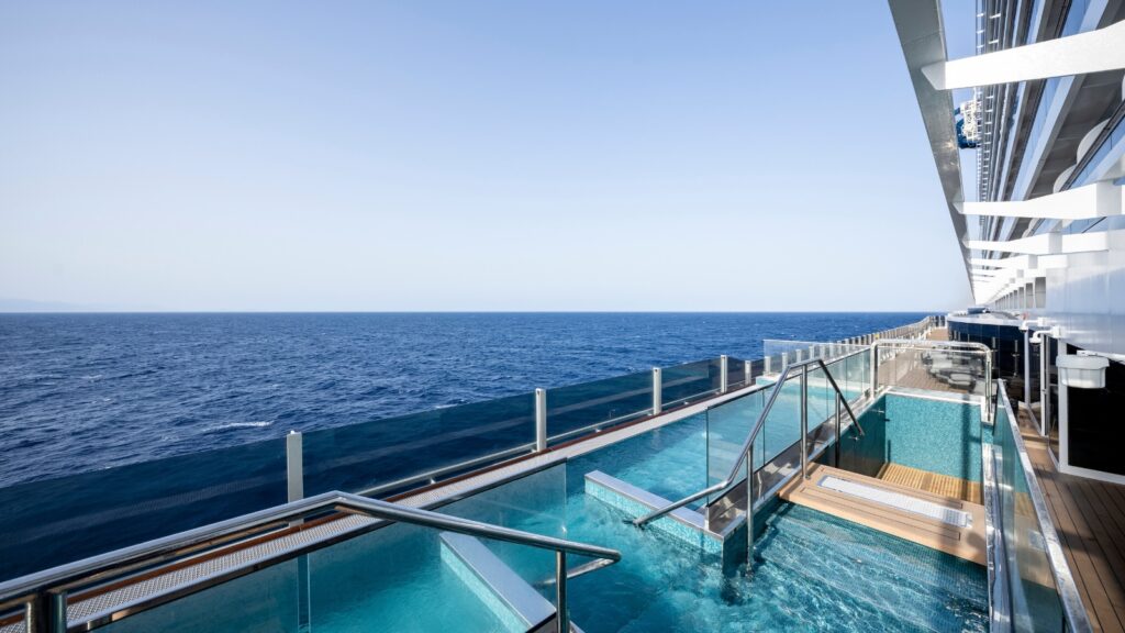MSC Seashore infinity pool