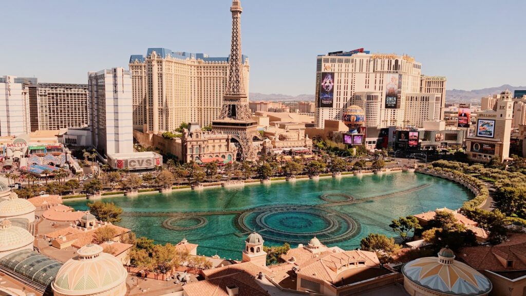 The Eiffel Tower Swimming pool in Las Vegas Nevada, United States