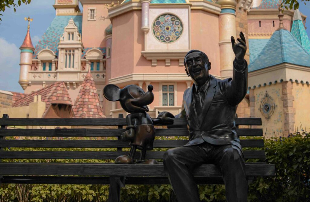 Walt at Hong Kong Castle Disney