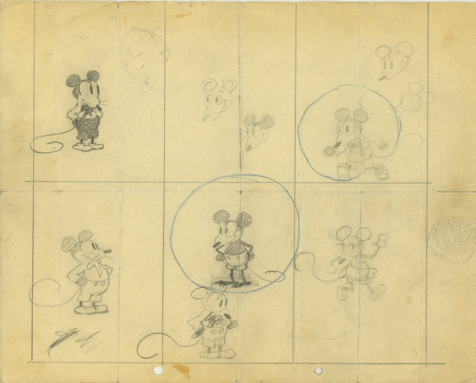Walt Disney Museum San Francisco First drawings