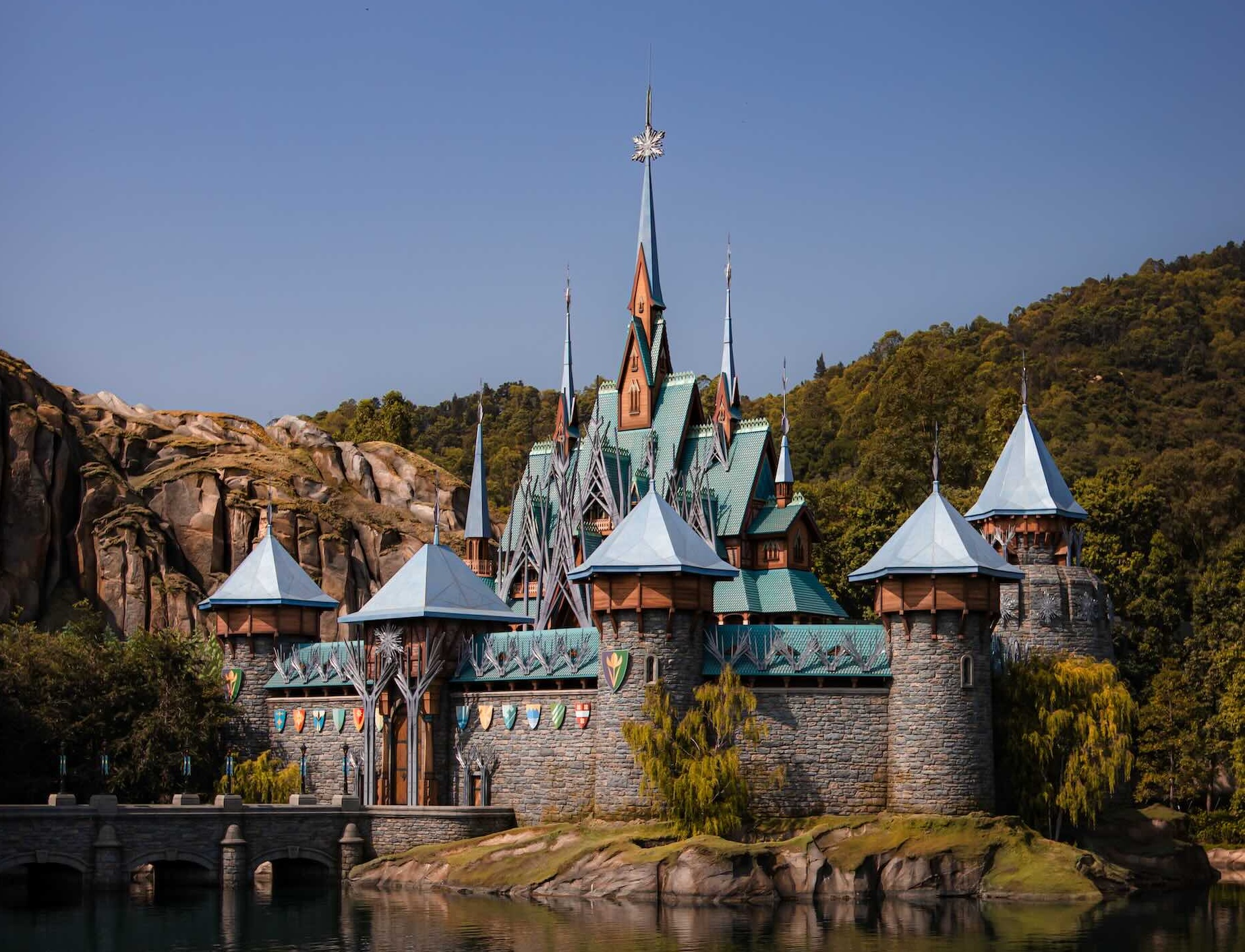 World Of Frozen in Hong Kong Disneyland located in Asia
