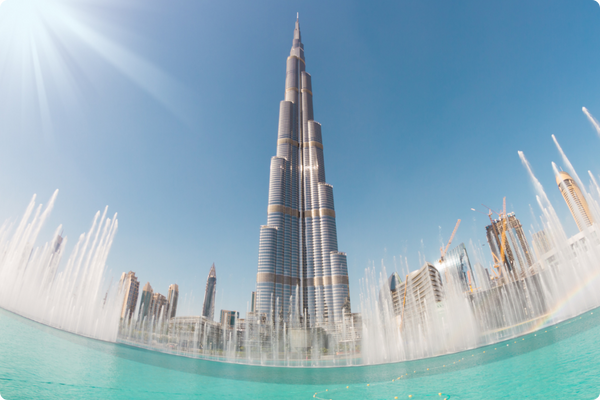 The Burj Khalifa in Dubai