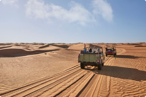A desert excursion in Dubai