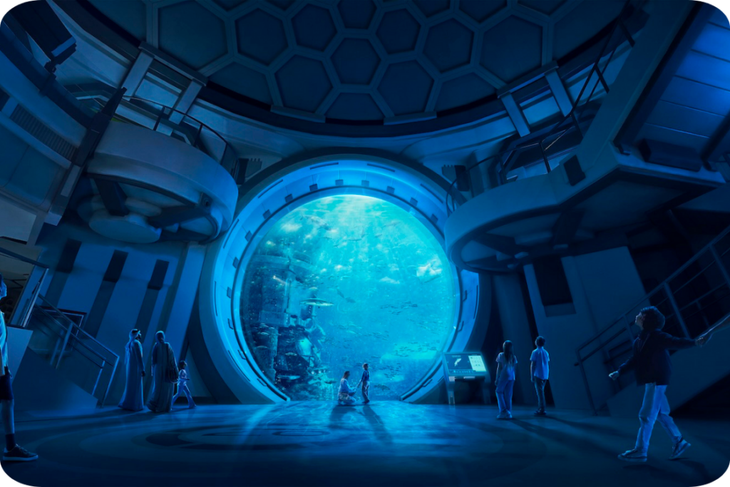 Endless Ocean Sea World Yas Island Abu Dhabi -Pretparken van Dubai en Abu Dhabi