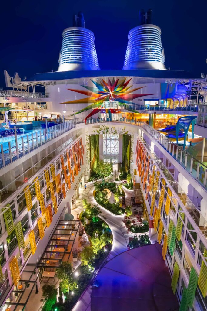 Central Parl from above - Icon of the Seas - Royal Caribbean International Cruises