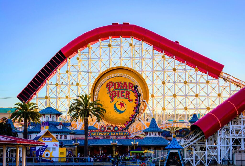 Disneyland Anaheim, Disney California Adventure - Pixar Pier Incredibles & Midway Mania
