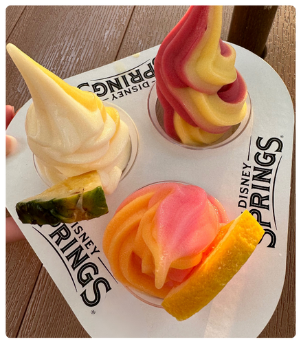 Dole Whip Sample Resort & Springs snack - Walt Disney World snacks