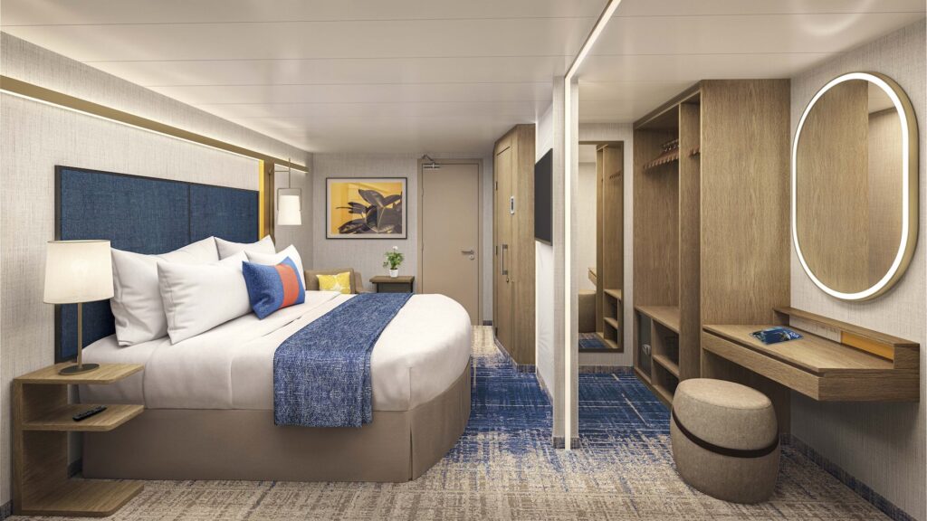 Deluxe Bedroom Interior Icon of the Seas - Royal Caribbean International