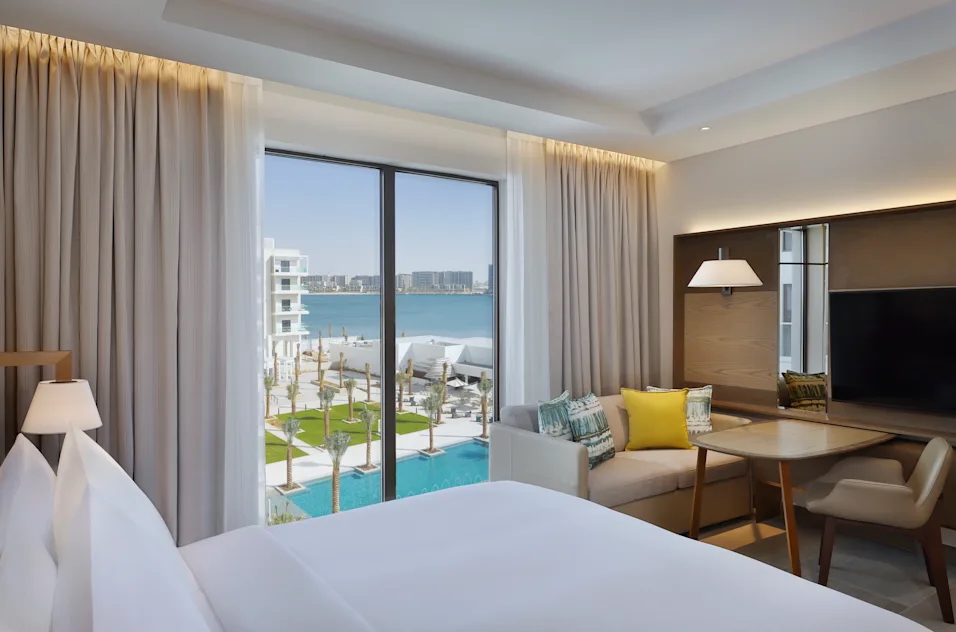 King Guest Room during your vacation and stay at Hilton Abu Dhabi