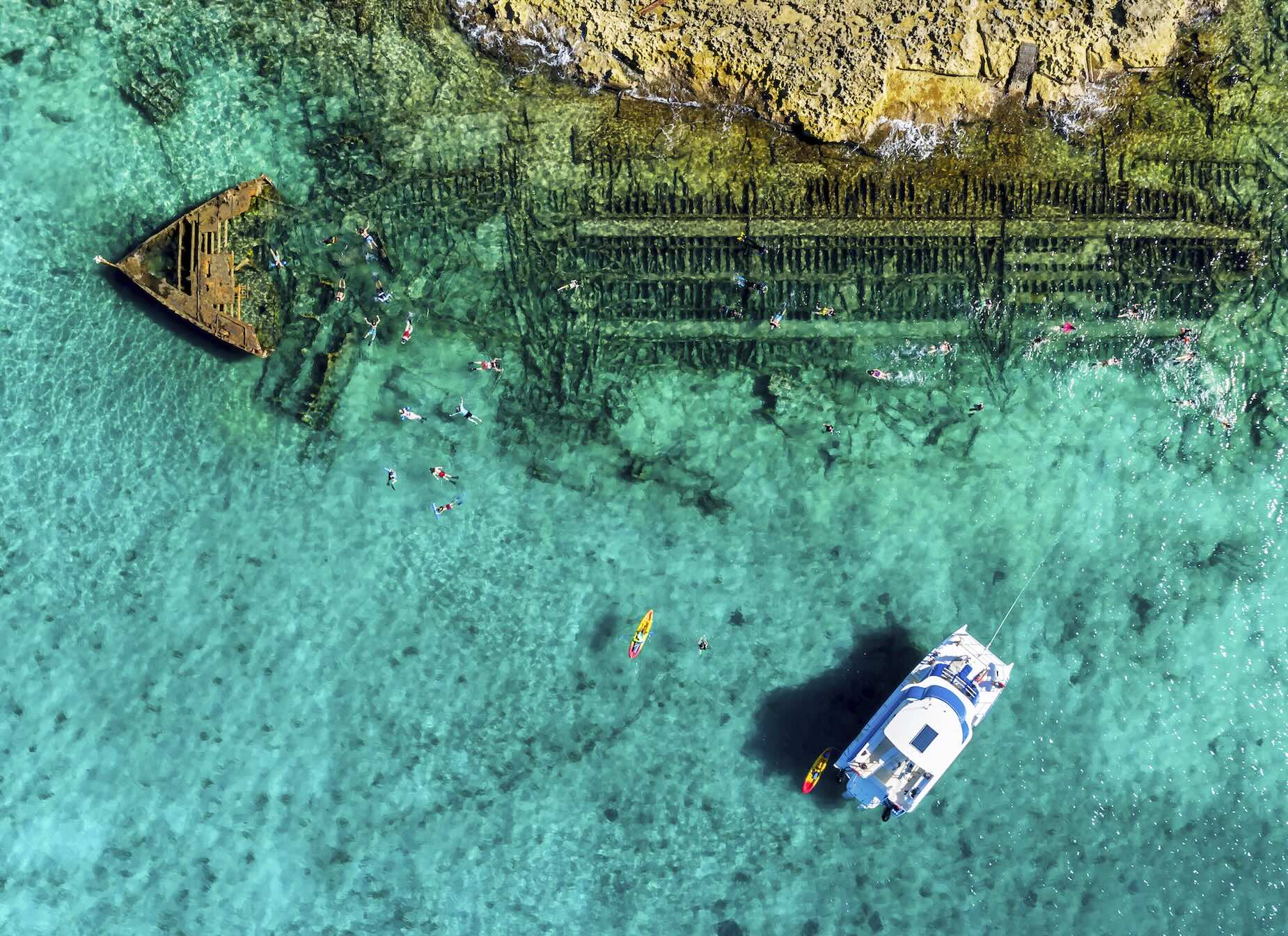 MSC Cruises - Ocean Cay Bahamas snorkeling area shipwreck