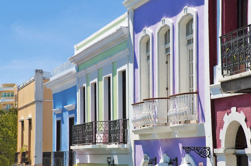 MSC Cruises gekleurde huisjes in Puerto Rico, San Juan ( MSC World America)