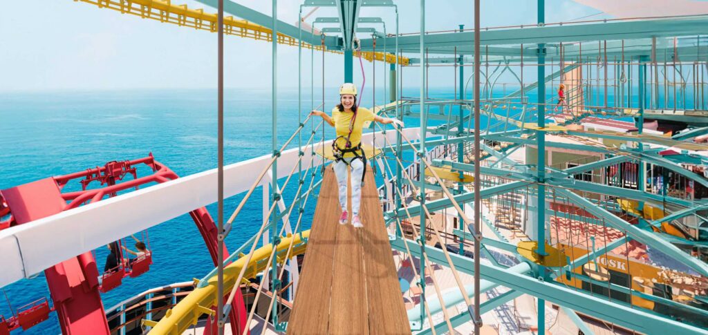 MSC World America Cruise High Trail parkour