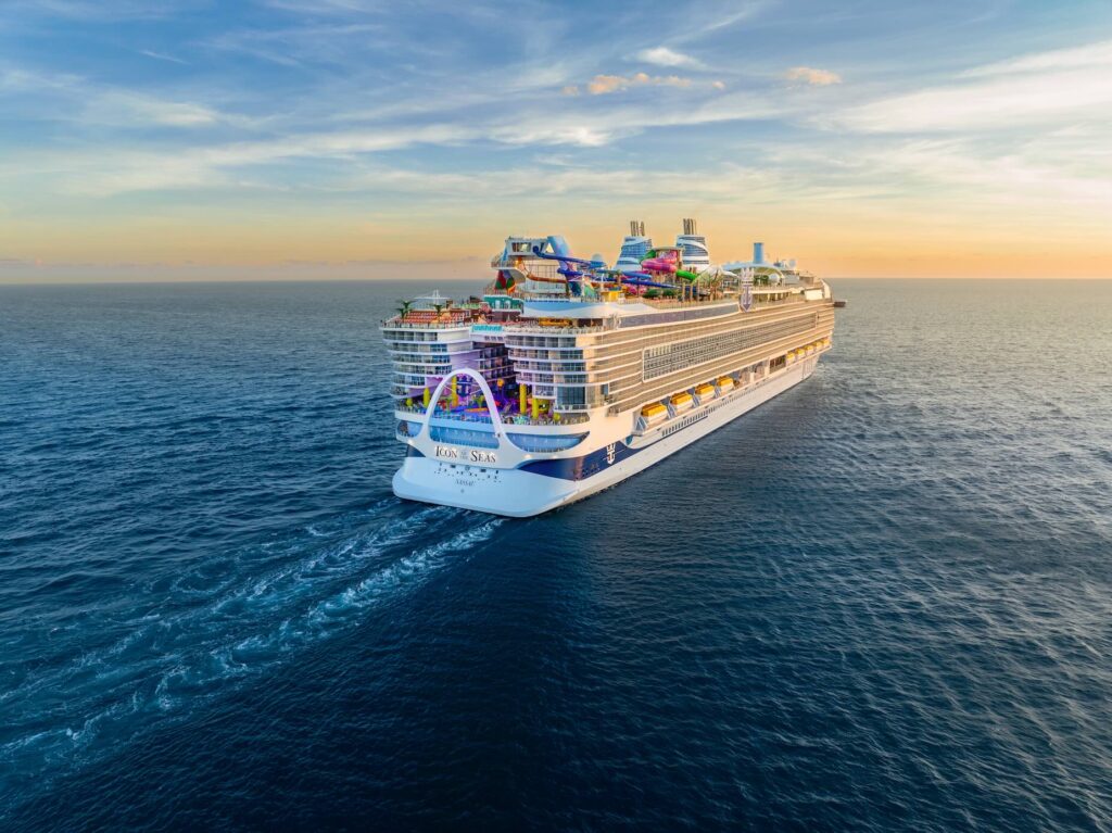 Icon of the Seas sails at sea - Royal Caribbean International Cruises
