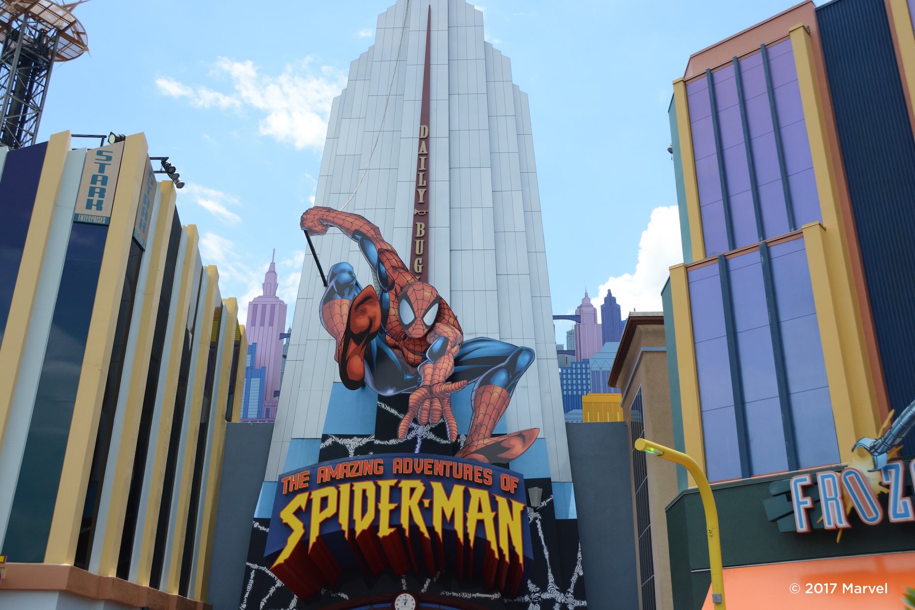 Universal Orlando Resort, Island of Adventure - Amazing Spiderman attractie facade