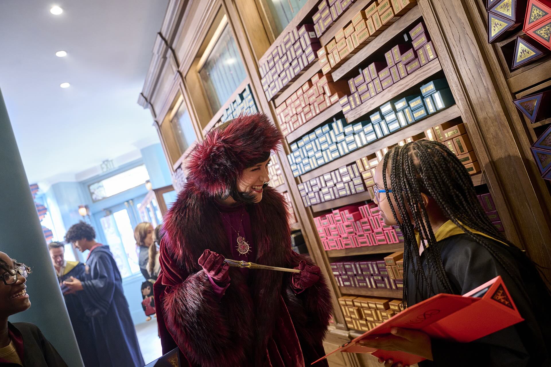 Wizarding Paris Ollivander Wand shop in een Harry Potter Pretpark