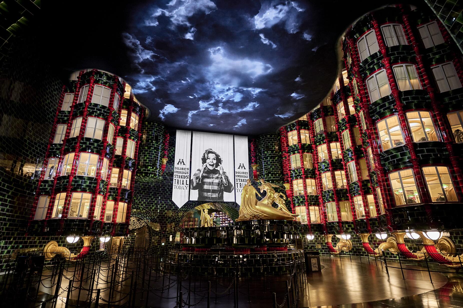 London, the Ministry of Magic queue at the Harry potter park in Florida, Orlando