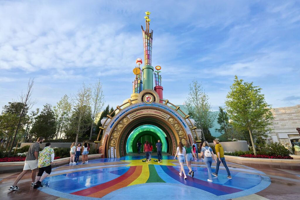 Super Nintendo World Portal in Epic Universe - theme park adventure in Orlando