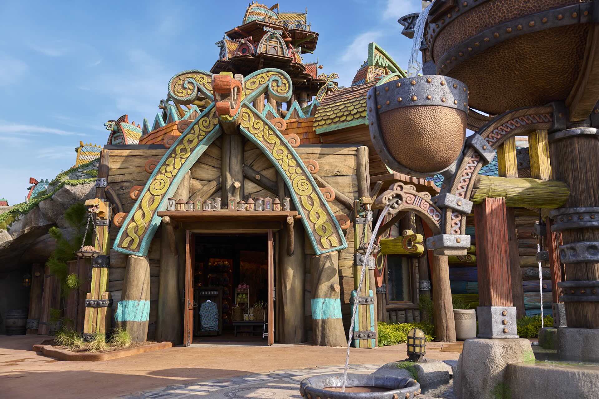 Viking Traders shop in Isle of Berk - Universal Orlando Resort, Epic Universe
