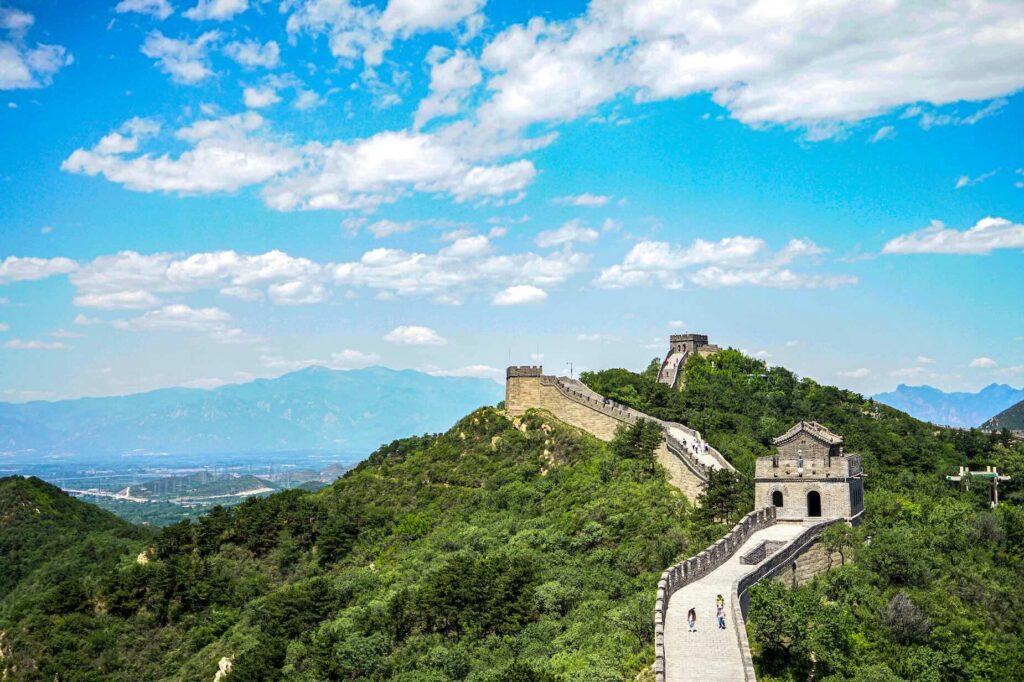 De Chinese muur tijdens een reis naar Azië