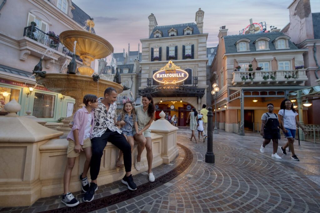 The fountain in EPCOT