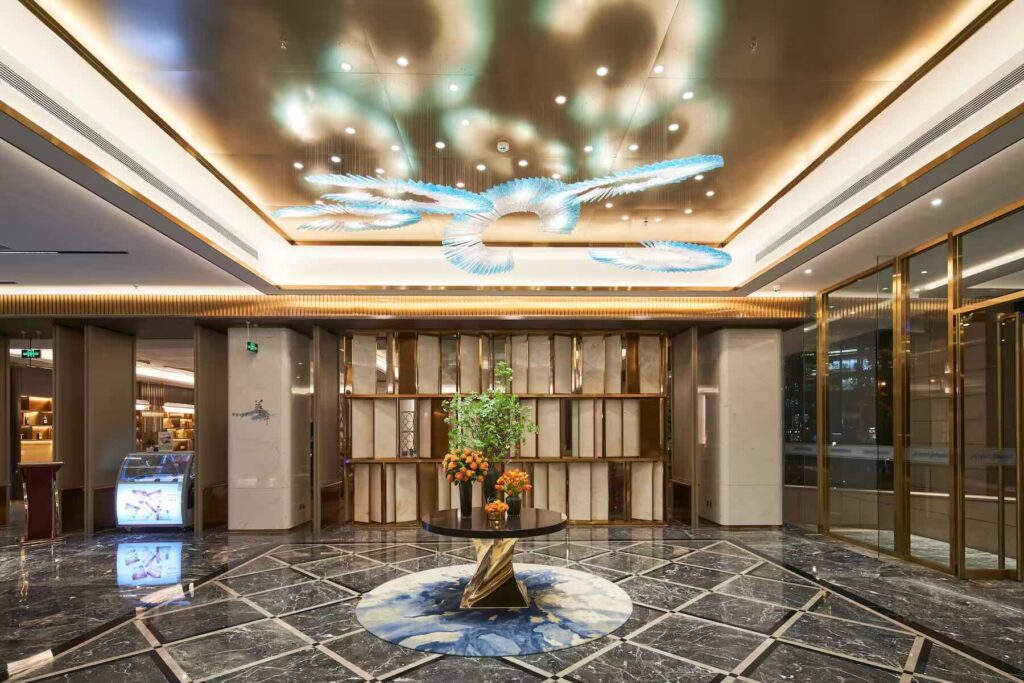 Howard Johnson Lobby in Beijing tijdens een pretpark vakantie naar china
