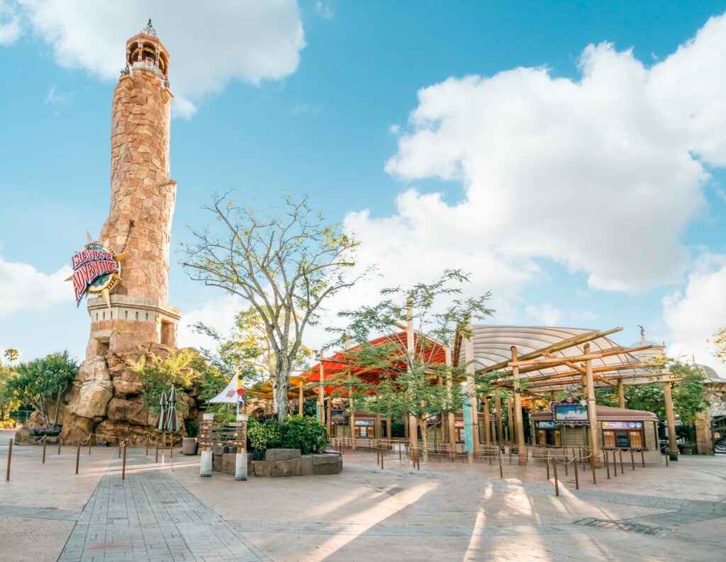 Toegangspoort Islands of Adventure Universal Orlando, populair themapark in Florida