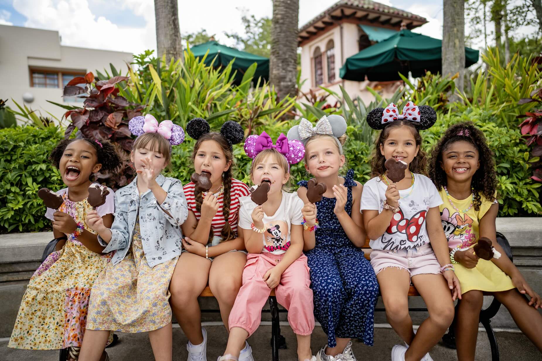 Kinderen met een ijsje in een van de Disney Orlando parken