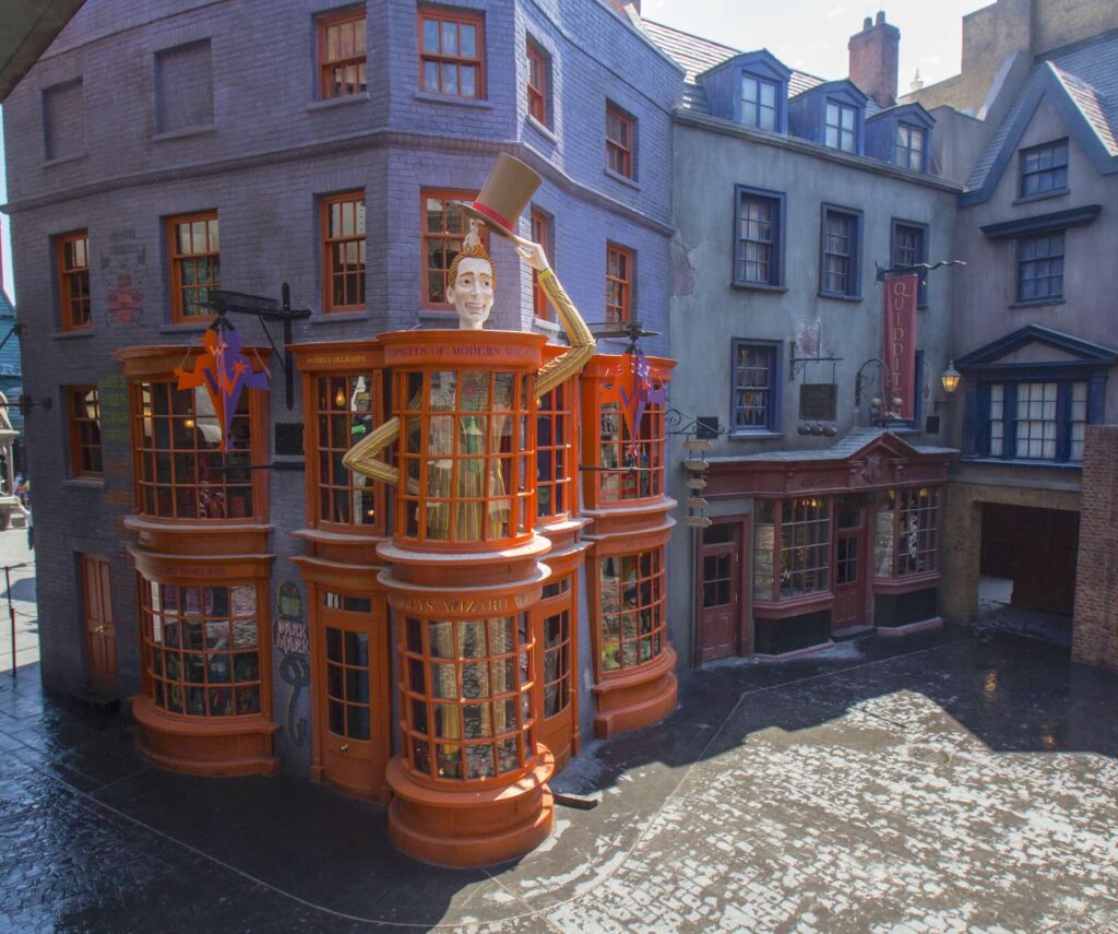Diagon Alley Weasleys' Wizard Wheezes in de Wizarding World van Harry Potter