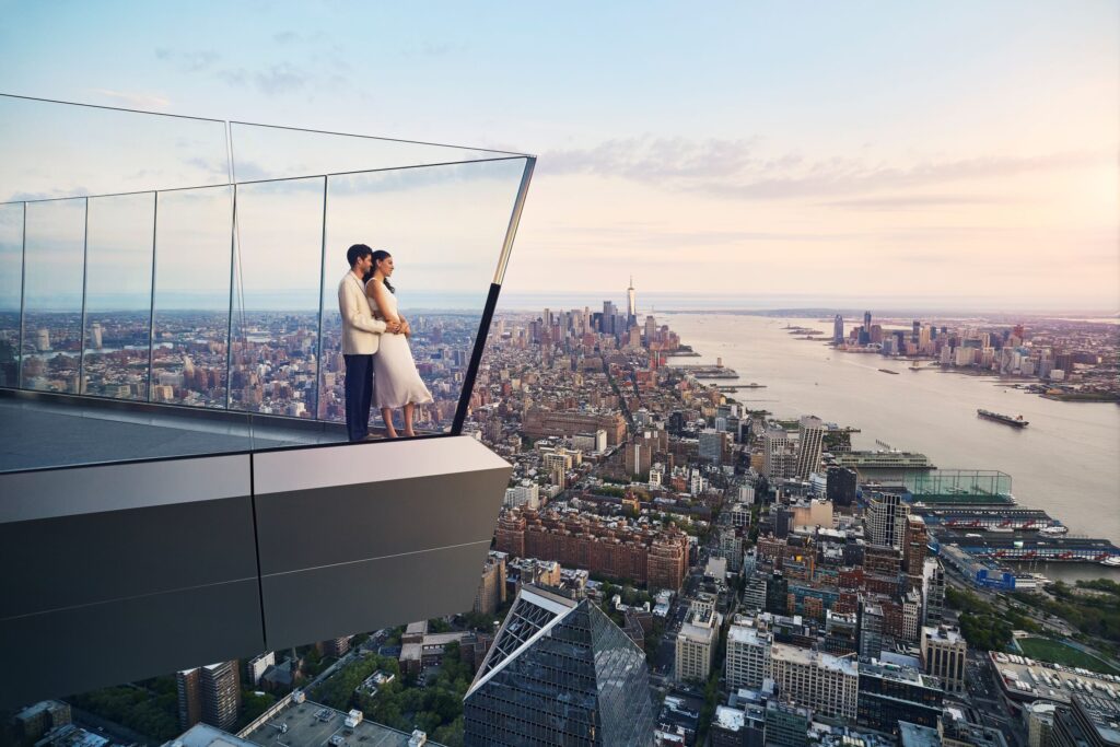 Married couple at Edge Hudson Yards