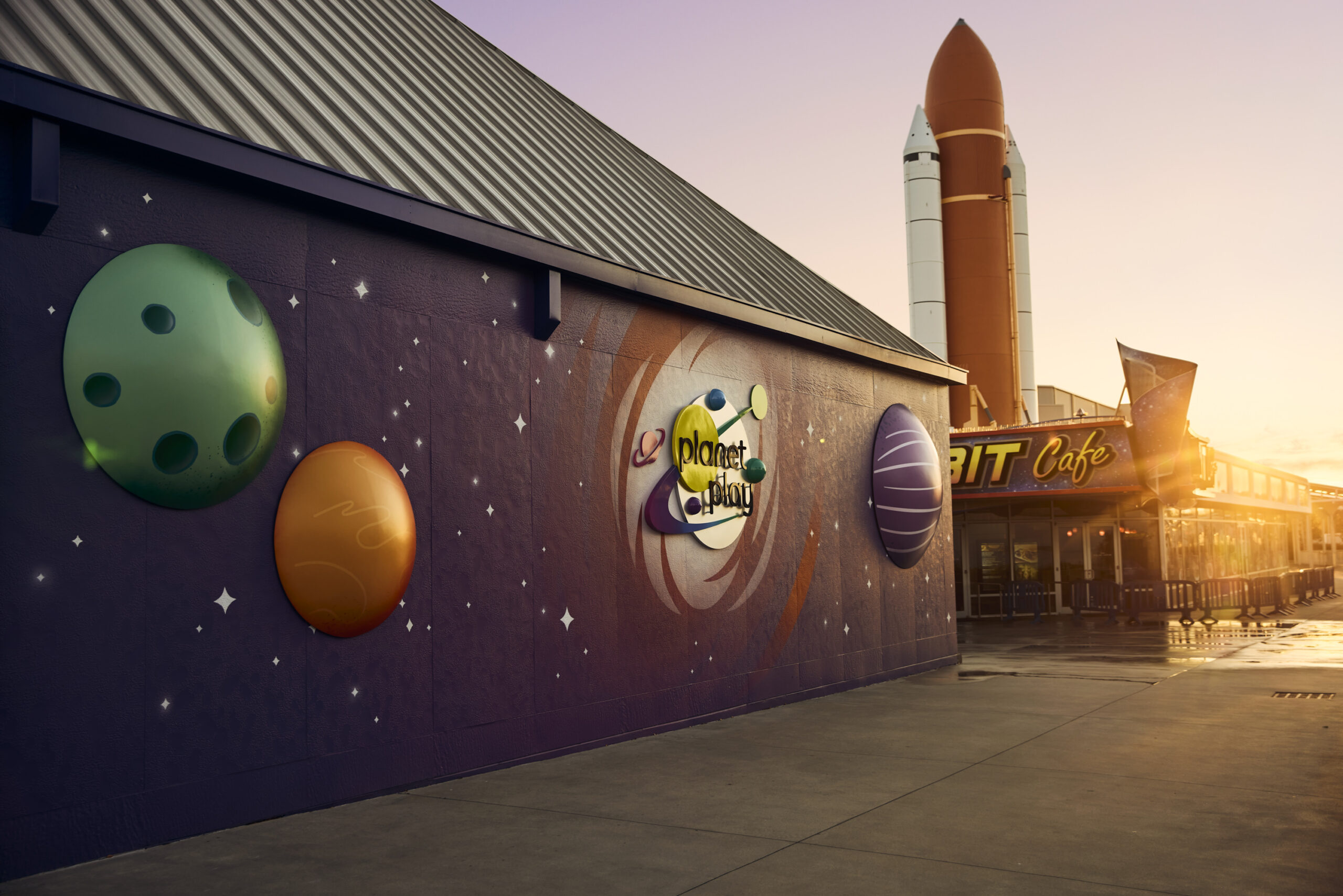 Front of Planet Play at Kennedy Space Center