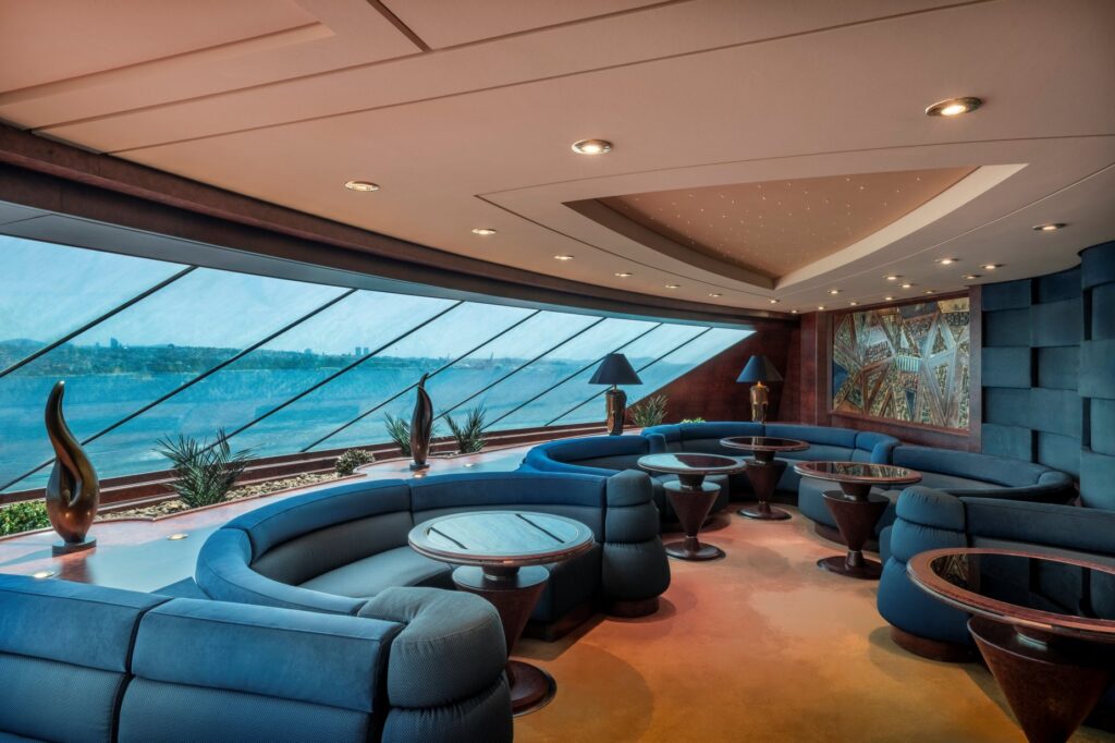 The Top Sail Lounge of the MSC Yacht Club