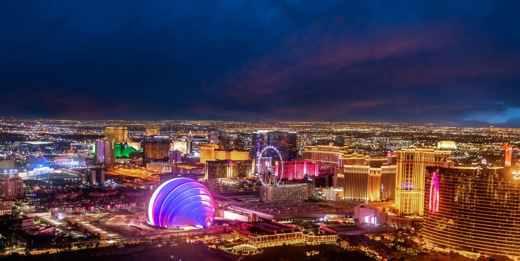 Views of the city of Las Vegas