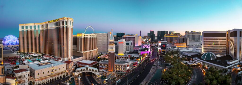 Las Vegas Strip with Venetian in the background