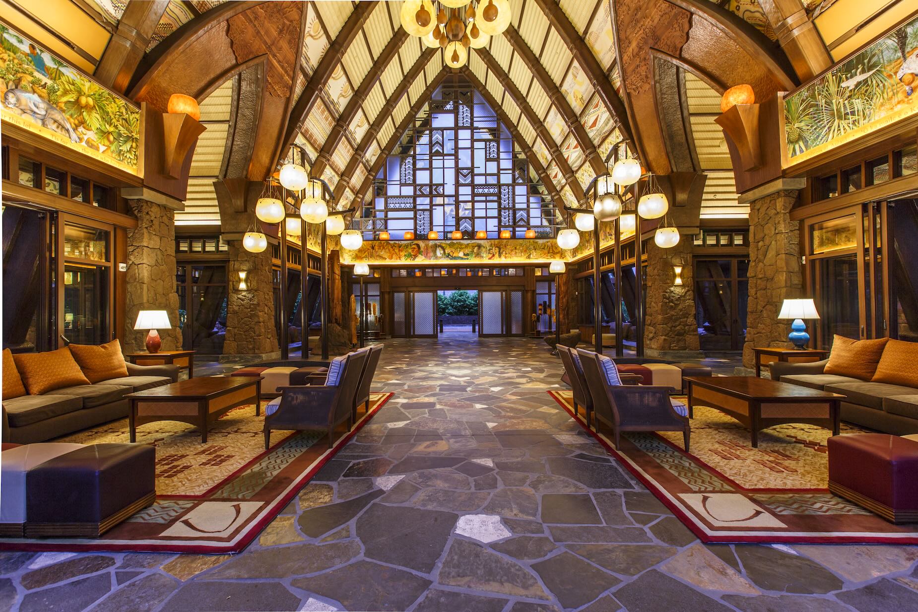 Lobby in Hawaii, Disney Hotel Aulani