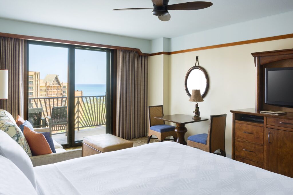 Standard room with sea view at Disney Aulani Resort