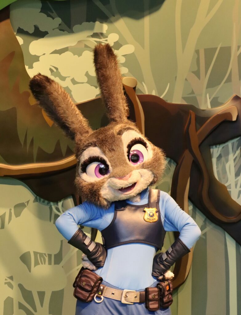 Judy Hopps in Shanghai Disney voor meet en greet