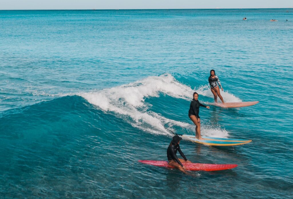 Surfing in Hawaii