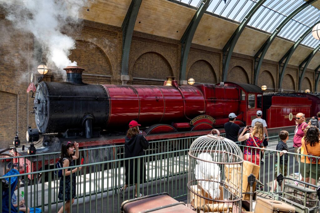 Hogwarts Express, een Harry Potter attractie die Islands of Adventure en Universal Studios Florida verbind