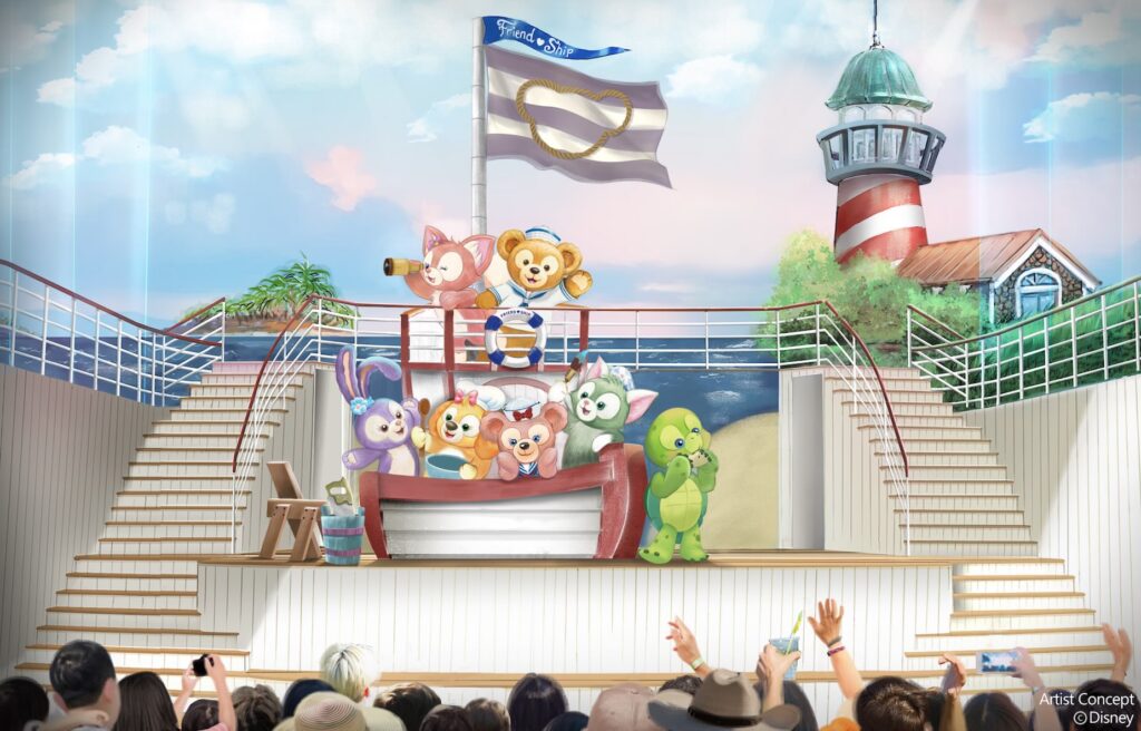 Duffy and Friends show during a Disney Cruise, Disney Adventure