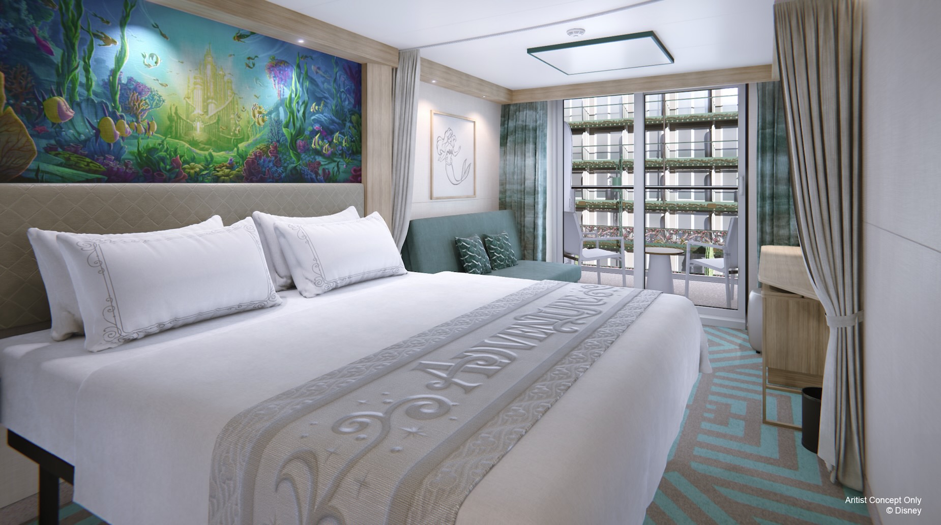 Disney Adventure Cruise cabin during a cruise vacation