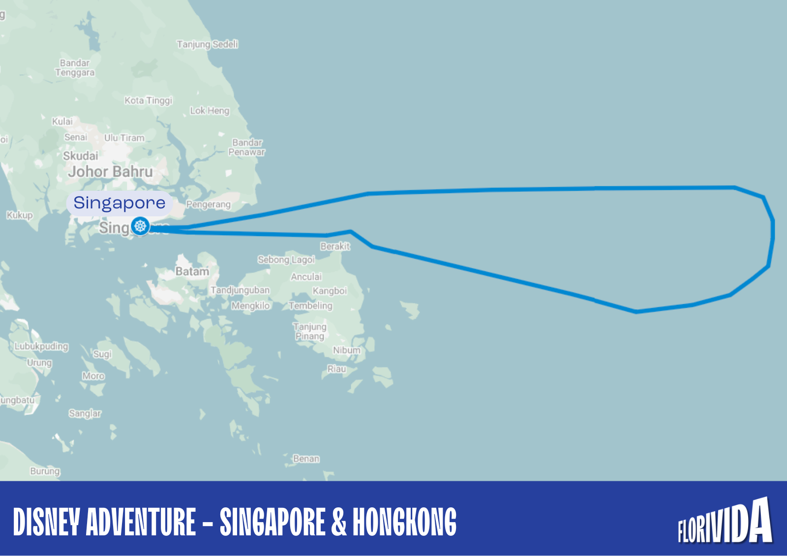 Disney Adventure Route from Singapore
