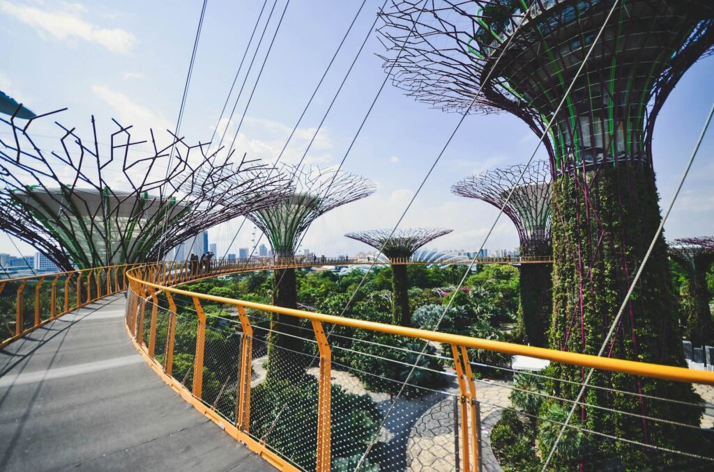 Gardens by the Bay Singapore Walking trees path