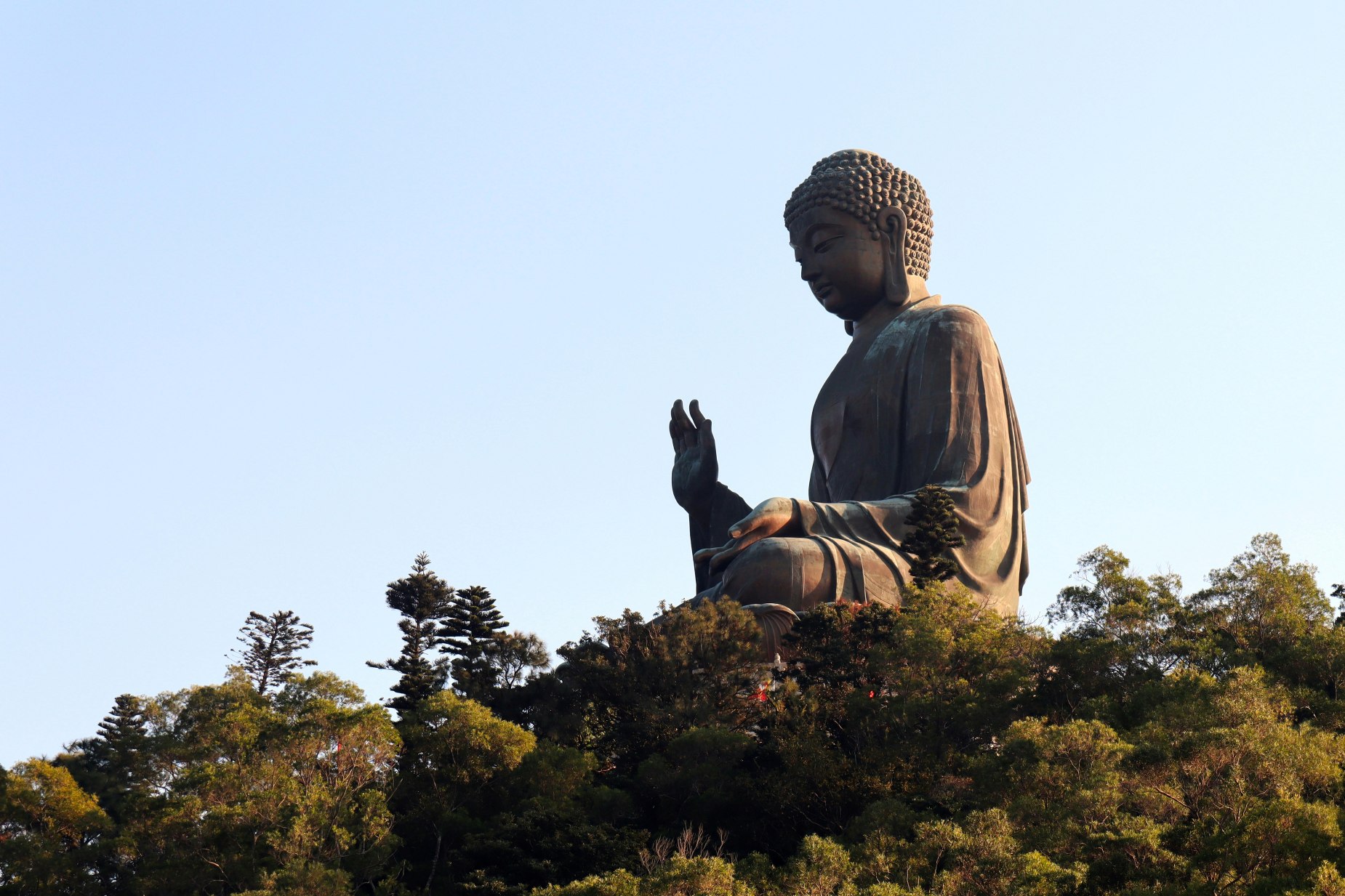 Tian Tan Buddha, the largest buddha in hong Kong on Lantau Island