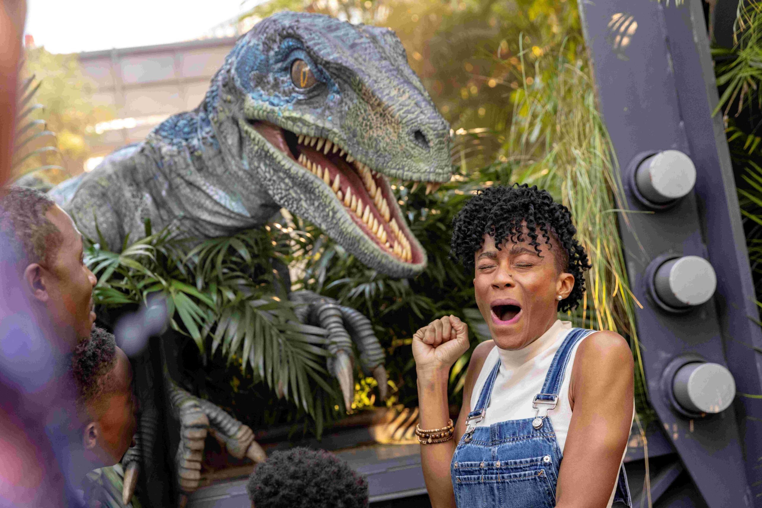 Universal Park Jurassic World Meet & Greet Raptor Blue