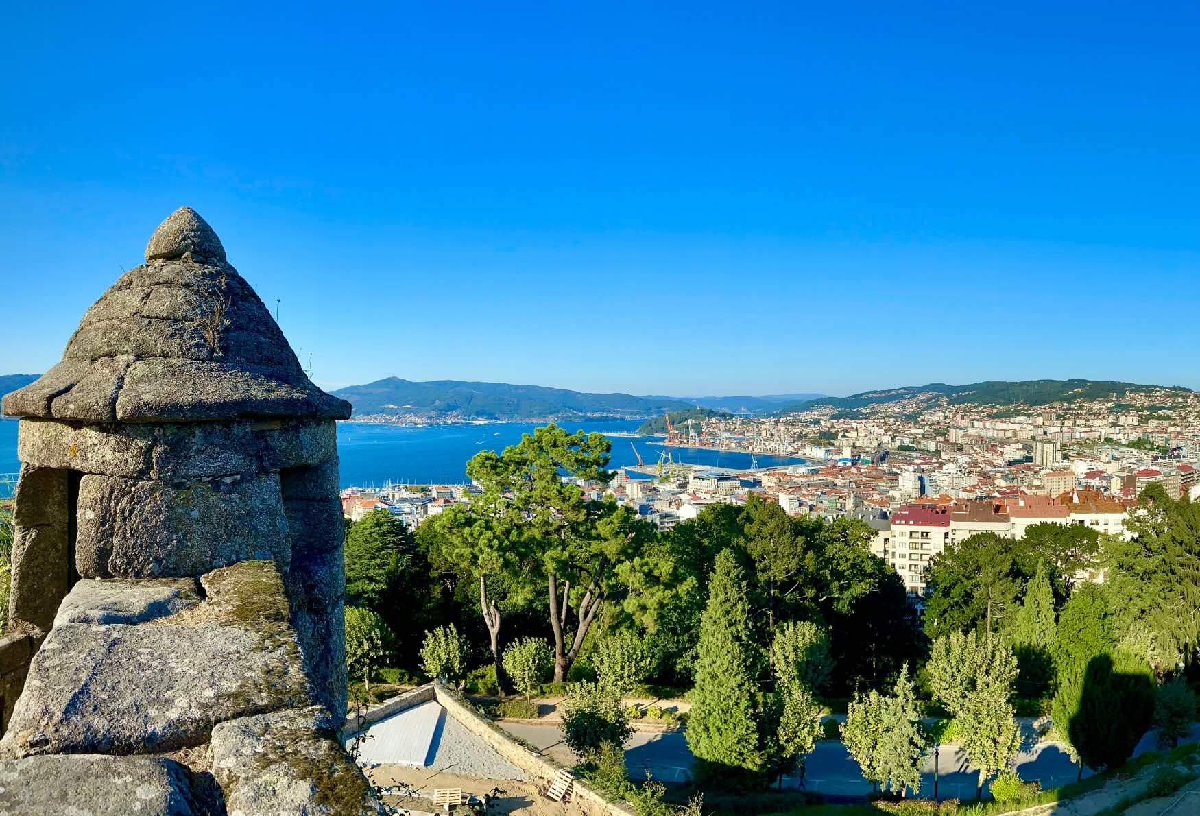 Vigo panoramisch uitzicht tijdens een Disney Cruise vakantie