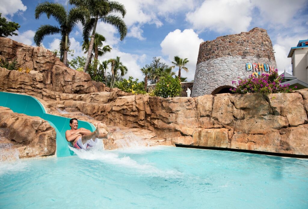 Slide at Loews Sapphire Falls Resort in Orlando, Florida