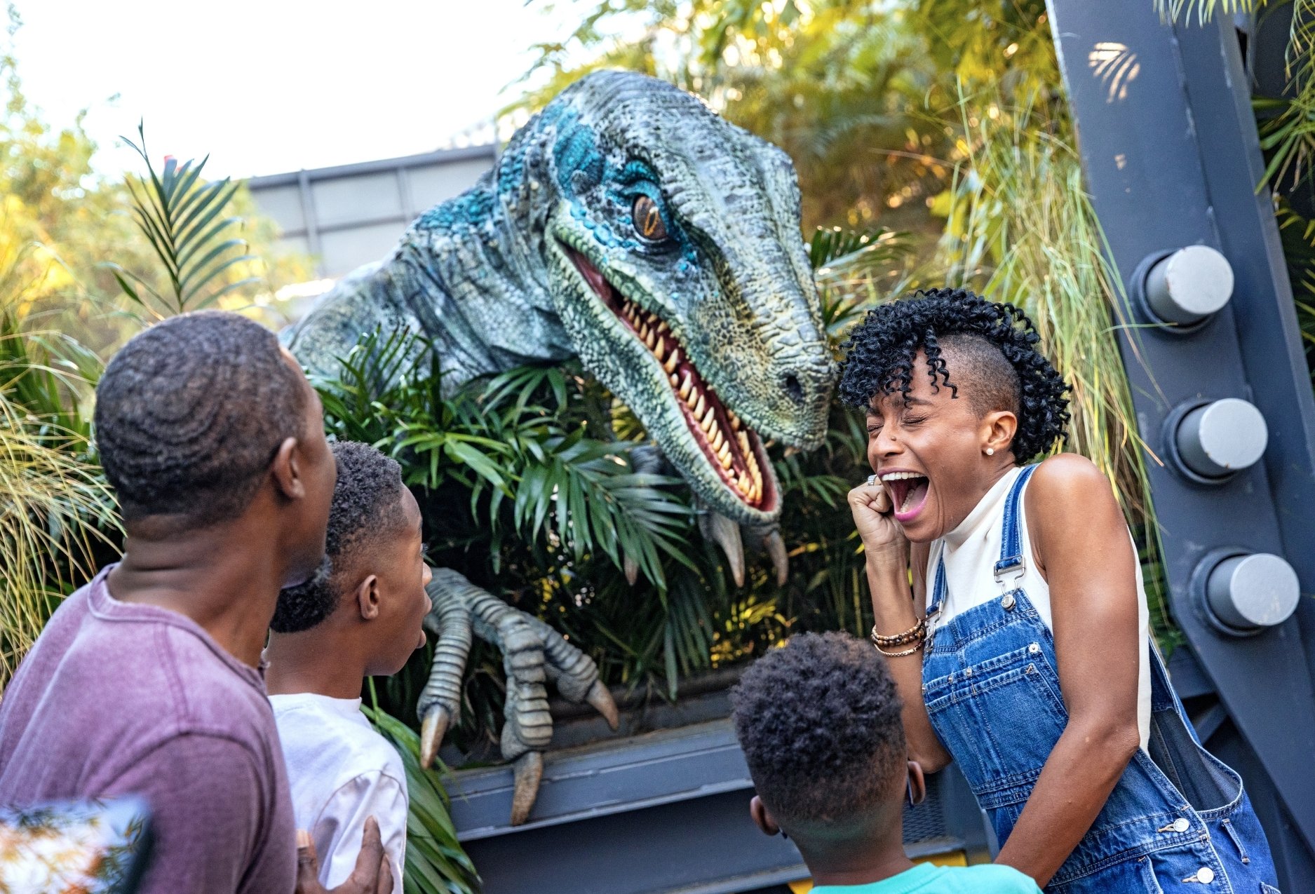 Universal park Jurassic World Raptor Meet and Greet Dinosaurs