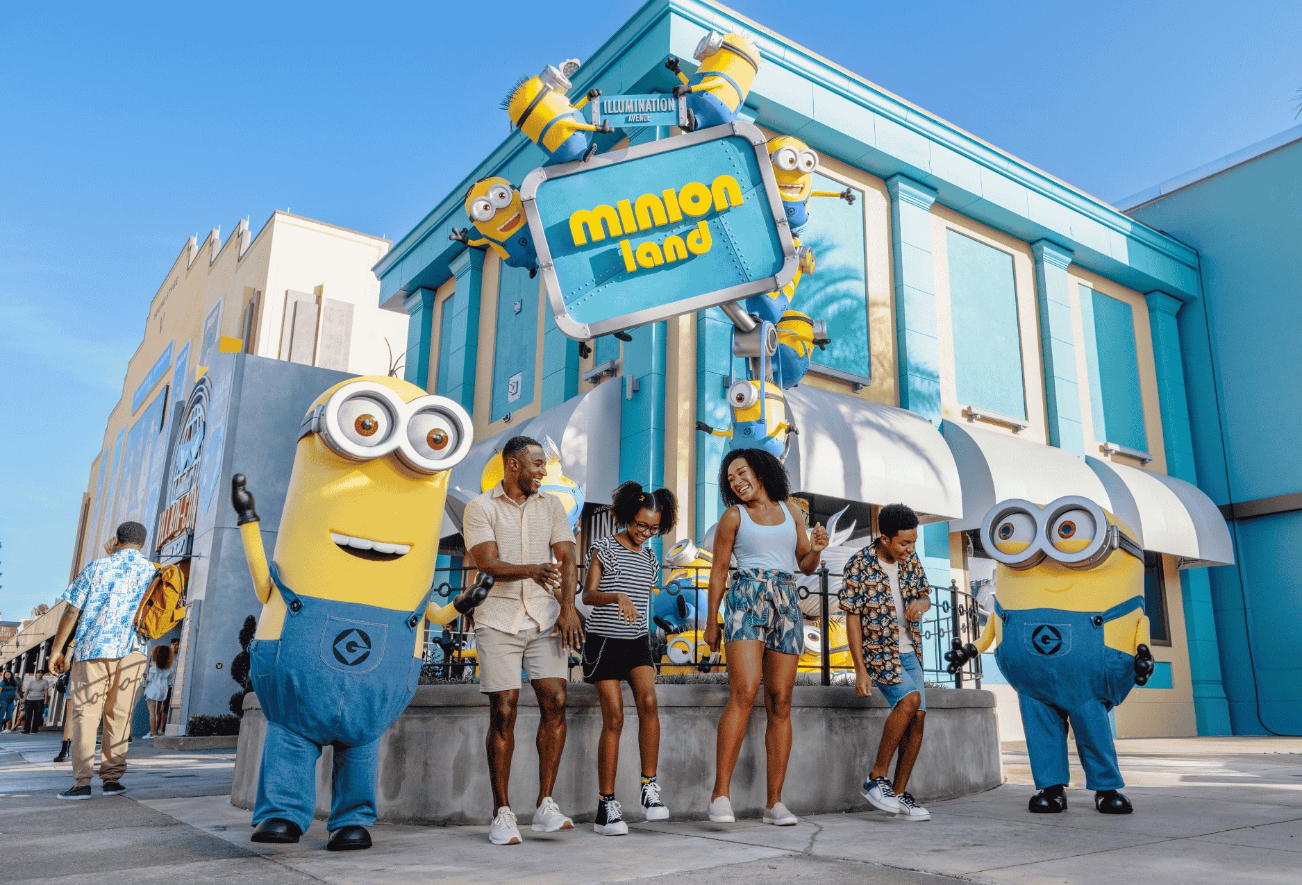 Minion Land at Universal park Orlando Florida Meet and Greet