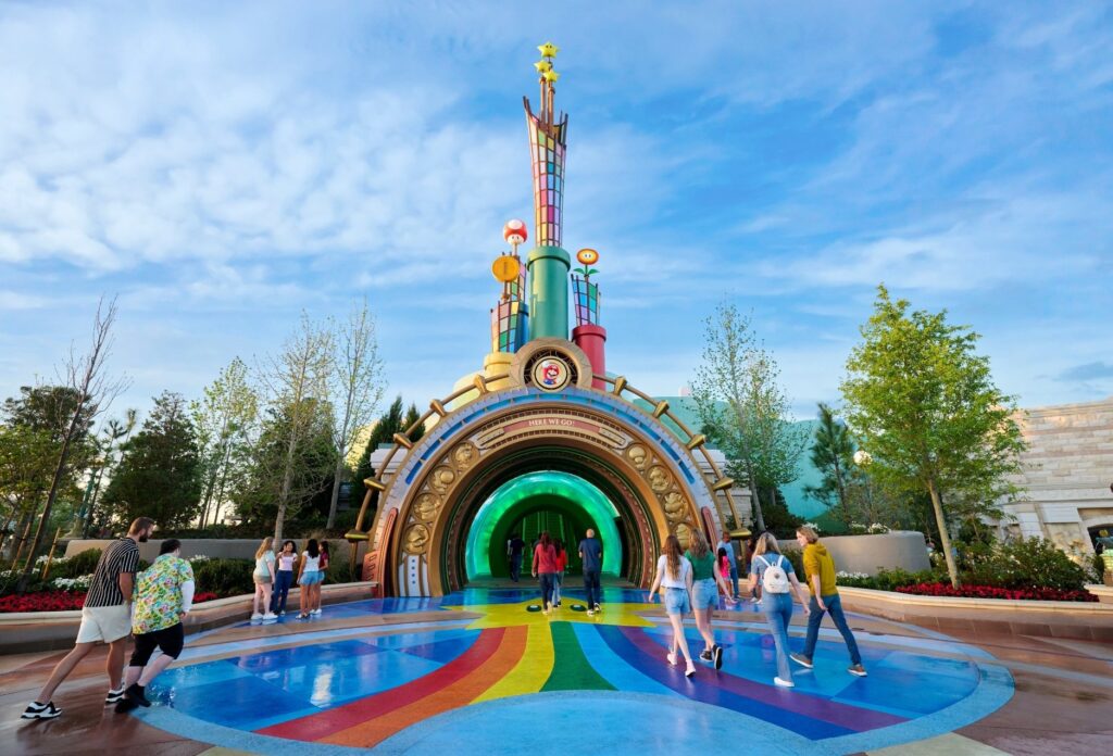 Epic Universe portal fromSuper Nintendo World