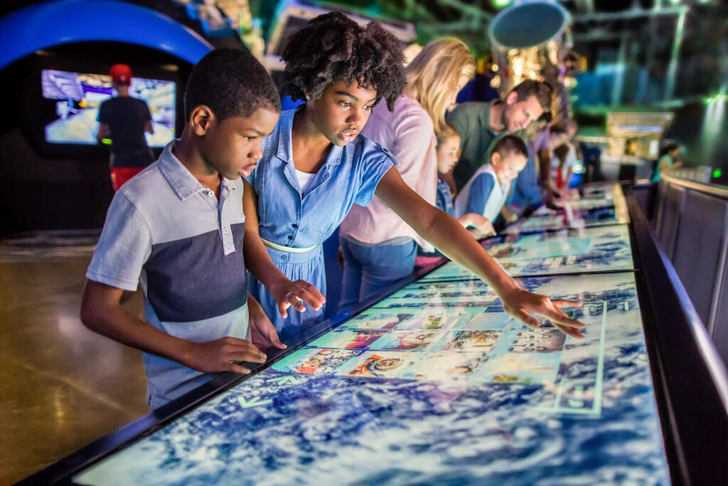 interactive game at the Kennedy Space Center in Florida